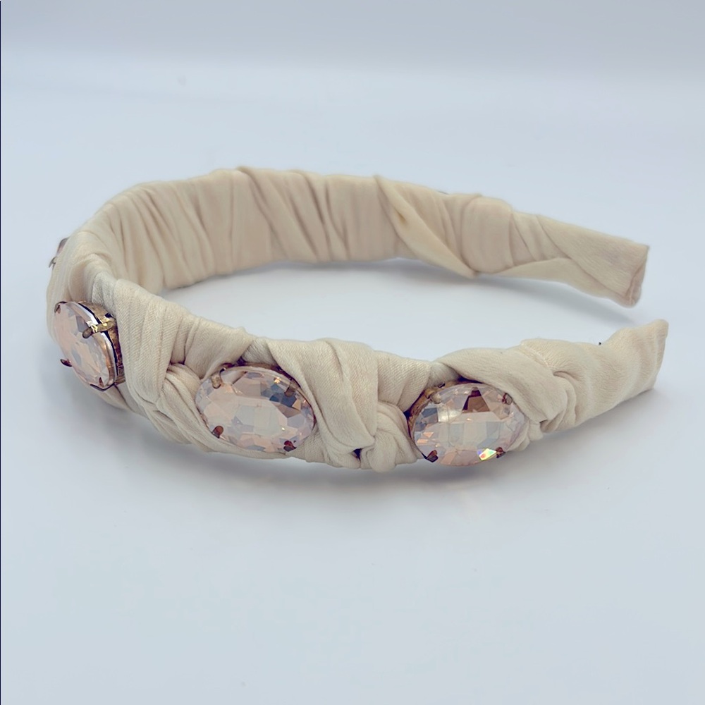Violet & Brooks Anthropologie Glass Crystal Embellished Headband
